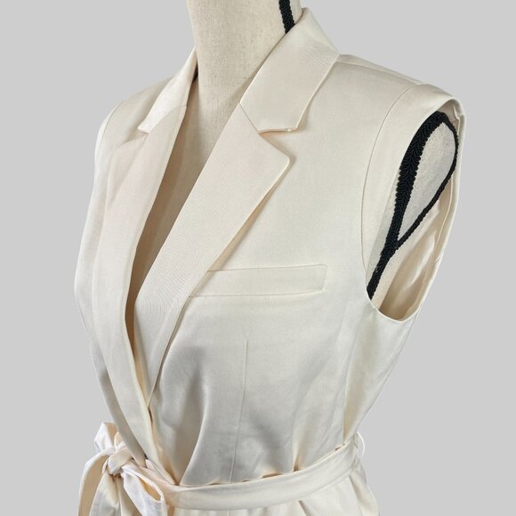 NEW Everlane The Sleeveless Blazer in Buttersmooth Womens 0 Canvas Vest - Picture 10 of 14